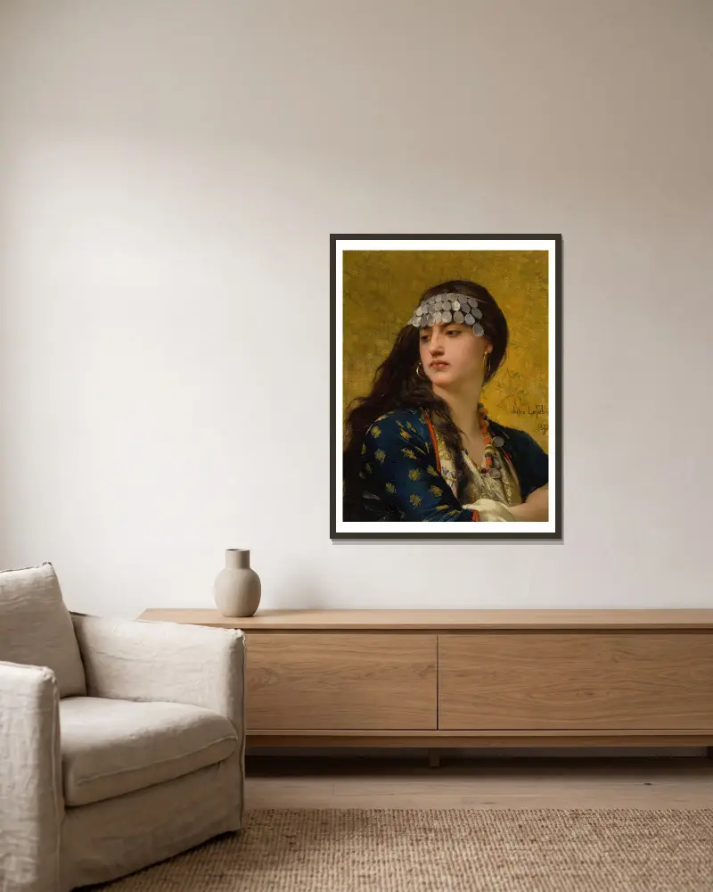 Fatima, Jules Joseph Lefebvre v rámu na stěně