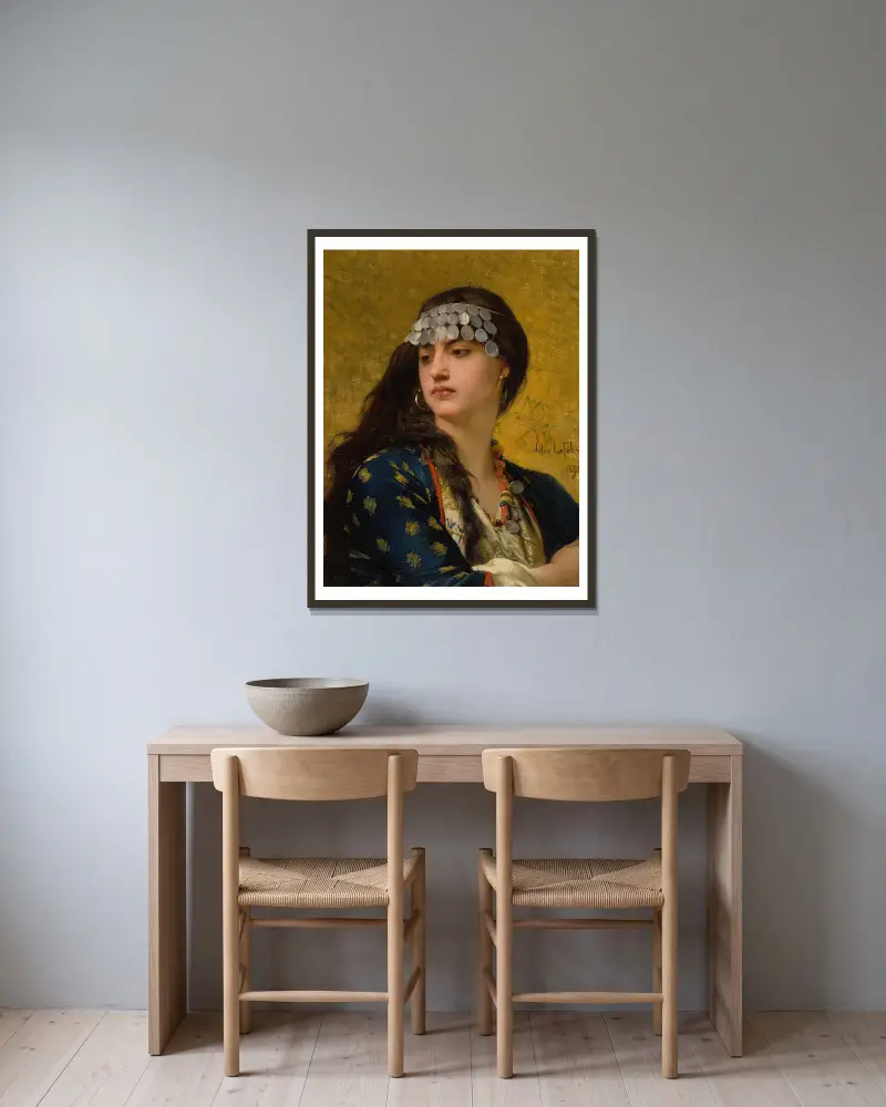 Fatima, Jules Joseph Lefebvre v rámu na stěně