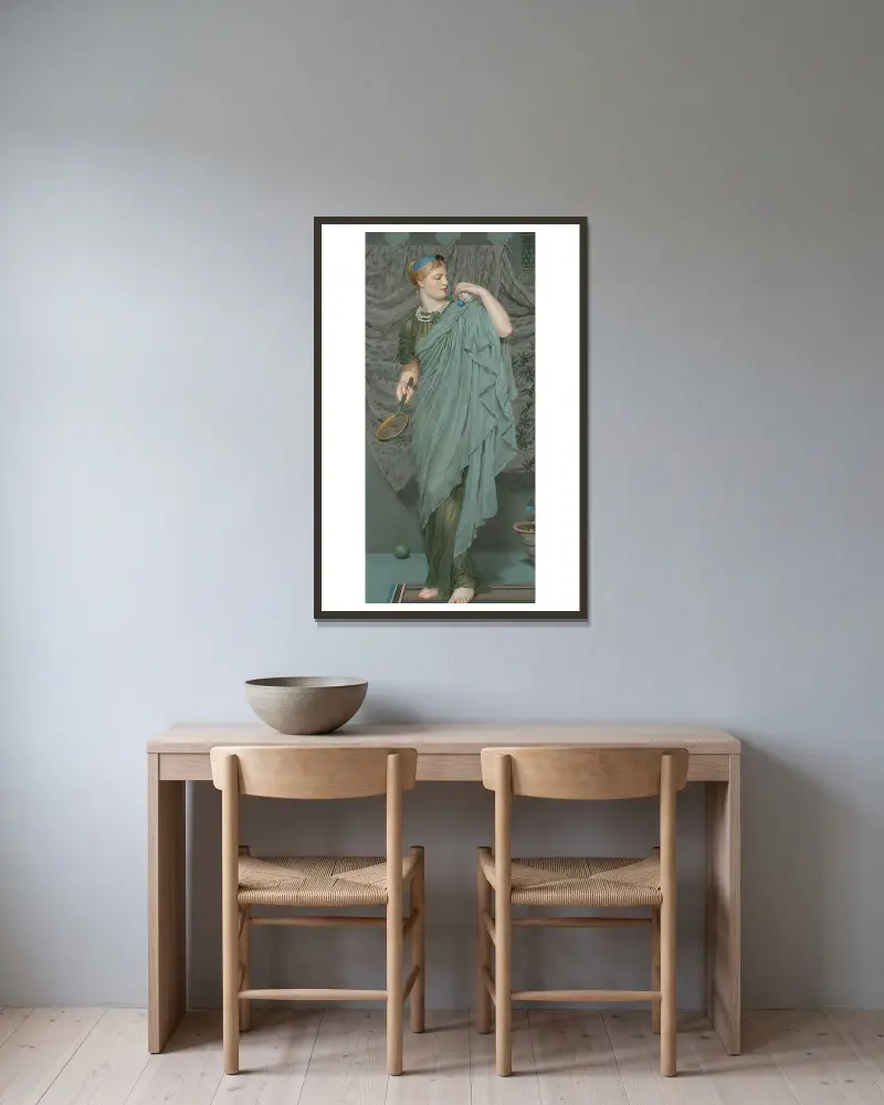 Battledore, Albert Joseph Moore v rámu na stěně