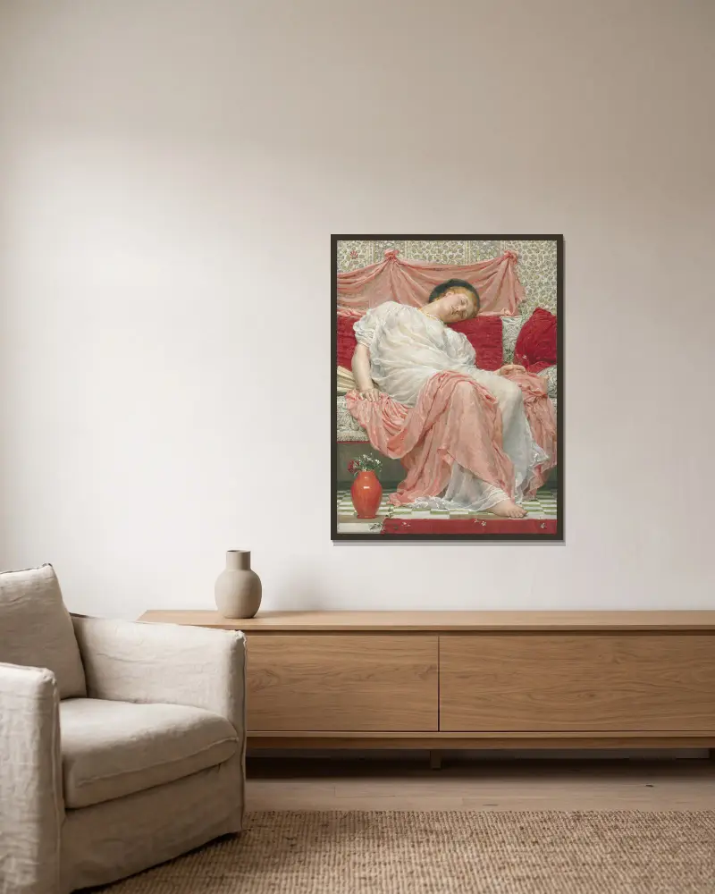Jasmín, Albert Joseph Moore v rámu na stěně