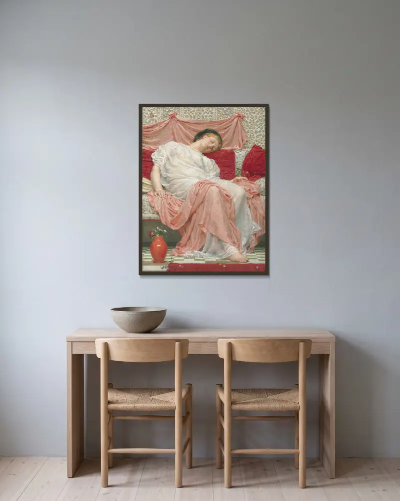 Jasmín, Albert Joseph Moore v rámu na stěně