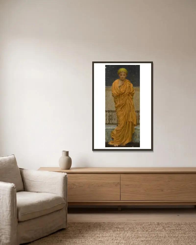 Sterne von Albert Joseph Moore gerahmt an einer Wand