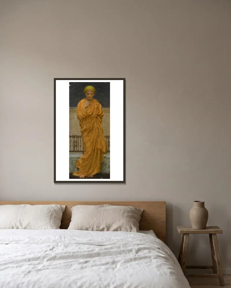 Sterne von Albert Joseph Moore gerahmt an einer Wand