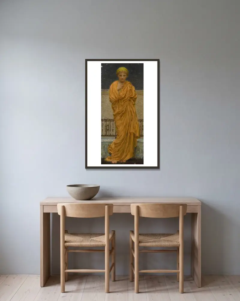 Sterne von Albert Joseph Moore gerahmt an einer Wand