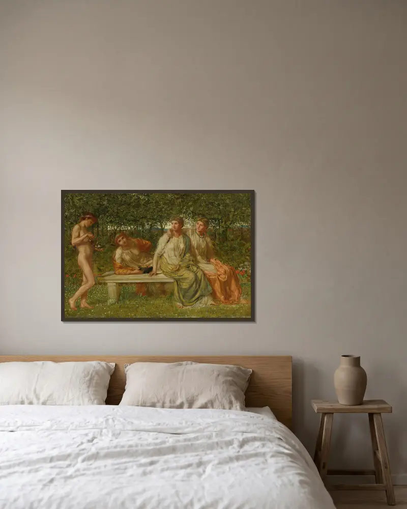 Mramorová lavice, Albert Joseph Moore v rámu na stěně