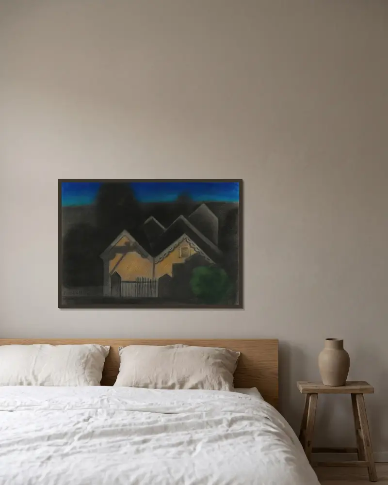 Nokturn II, Joseph Stella v rámu na stěně