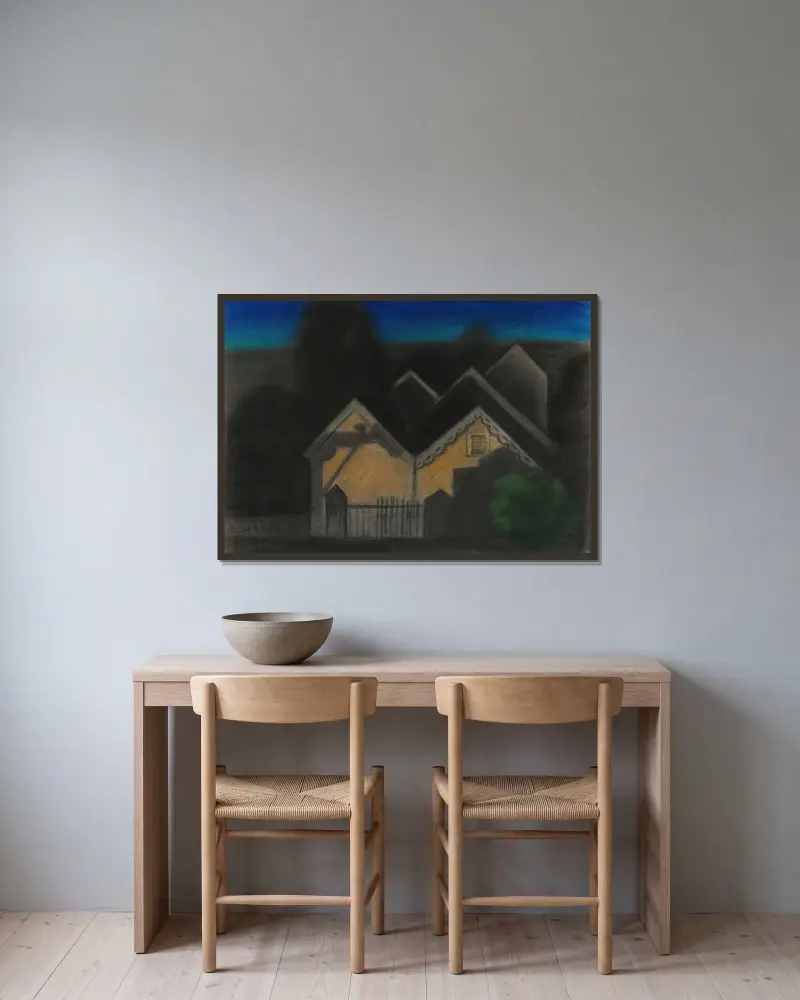 Nokturn II, Joseph Stella v rámu na stěně