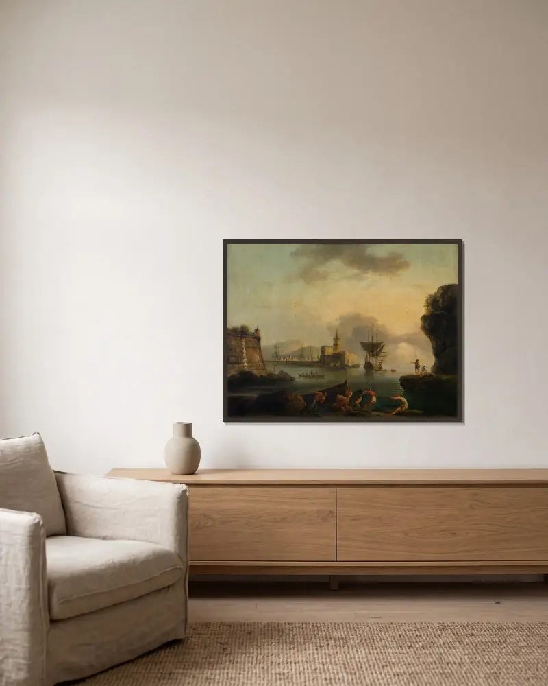 Neapol, Claude-Joseph Vernet v rámu na stěně