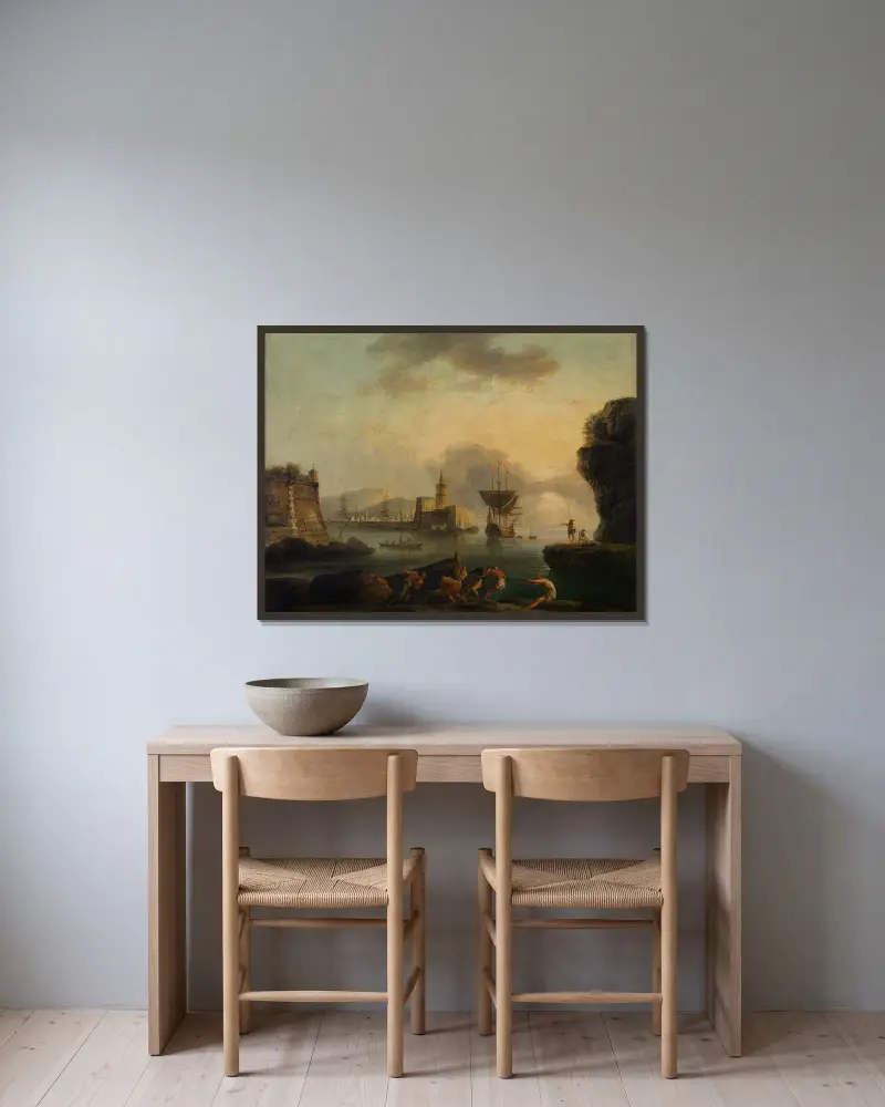 Neapol, Claude-Joseph Vernet v rámu na stěně