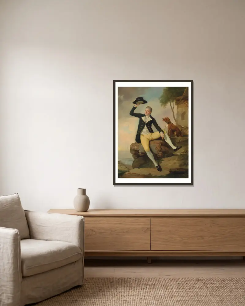 Patrick Heatly von Johan Joseph Zoffany gerahmt an einer Wand