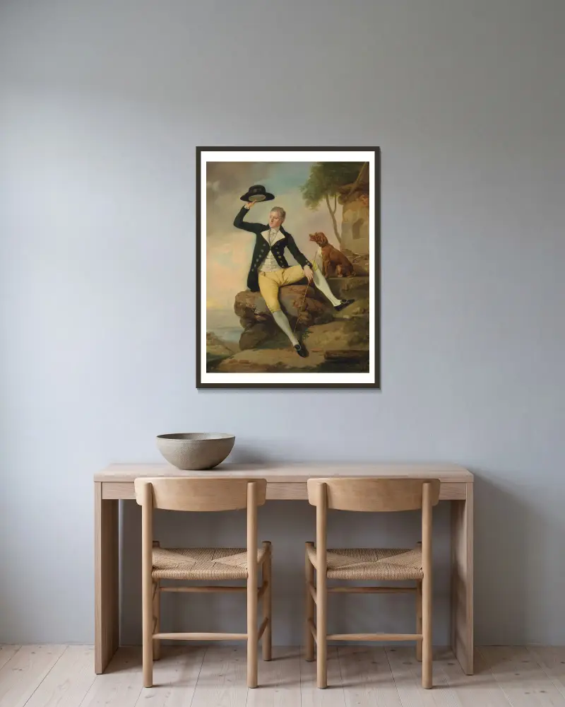 Patrick Heatly von Johan Joseph Zoffany gerahmt an einer Wand