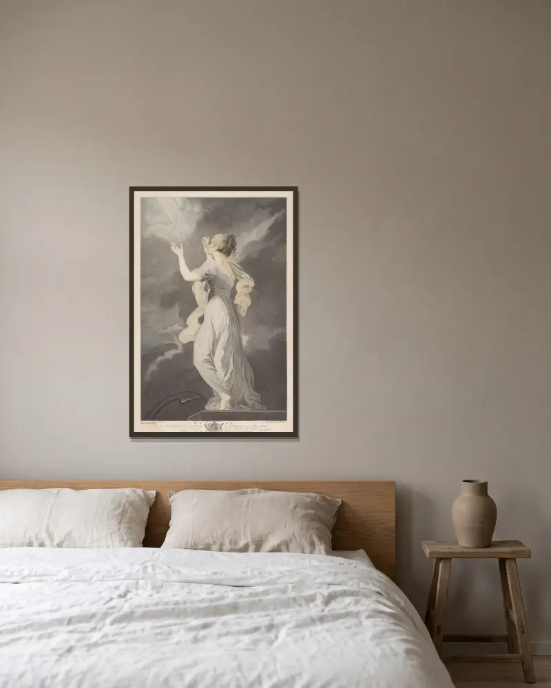Hope av Sir Joshua Reynolds inramad på en vägg
