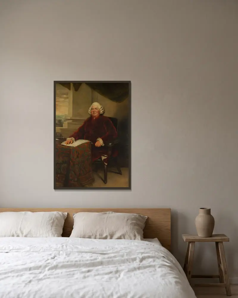 John Barker (1707–1787) von Sir Joshua Reynolds gerahmt an einer Wand