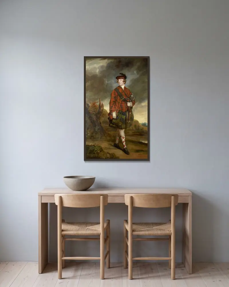 John Murray, 4th Earl of Dunmore av Sir Joshua Reynolds inramad på en vägg