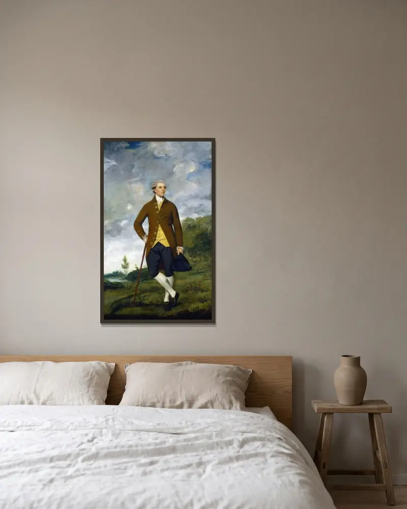 John Musters av Sir Joshua Reynolds inramad på en vägg