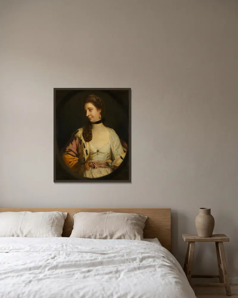 Lady Sondes av Sir Joshua Reynolds inramad på en vägg