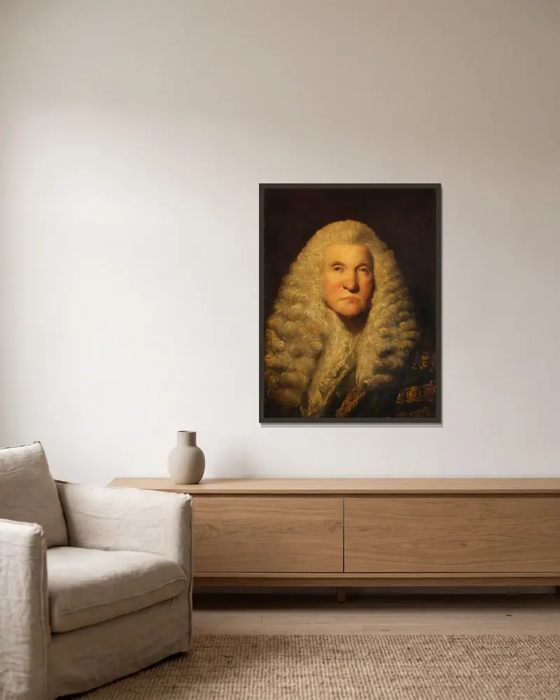 Lord Lifford av Sir Joshua Reynolds inramad på en vägg