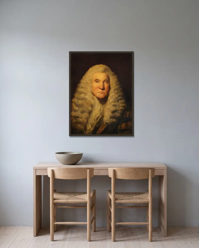 Lord Lifford av Sir Joshua Reynolds inramad på en vägg