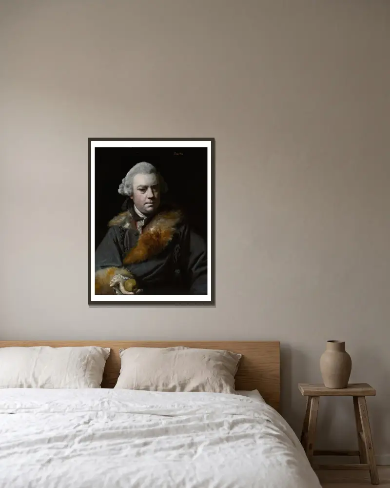 Porträt von Thomas Bowlby von Sir Joshua Reynolds gerahmt an einer Wand