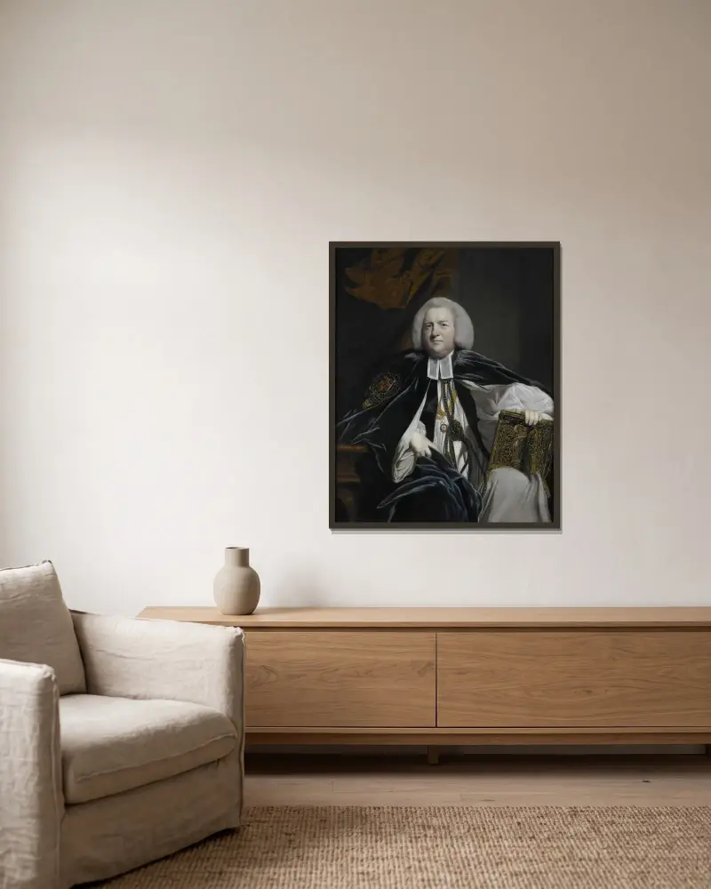 Robert Hay Drummond, doktor teologii, arcybiskup Yorku i kanclerz Orderu Podwiązki, Sir Joshua Reynolds w ramie na ścianie