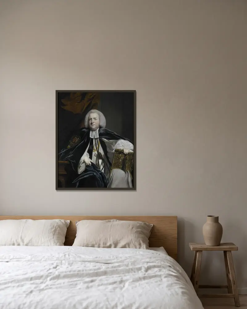 Robert Hay Drummond, doktor teologii, arcybiskup Yorku i kanclerz Orderu Podwiązki, Sir Joshua Reynolds w ramie na ścianie