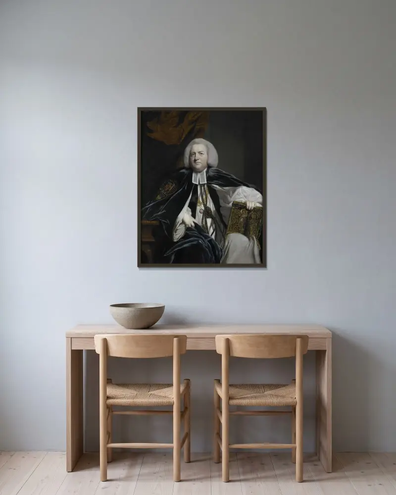 Robert Hay Drummond, doktor teologii, arcybiskup Yorku i kanclerz Orderu Podwiązki, Sir Joshua Reynolds w ramie na ścianie