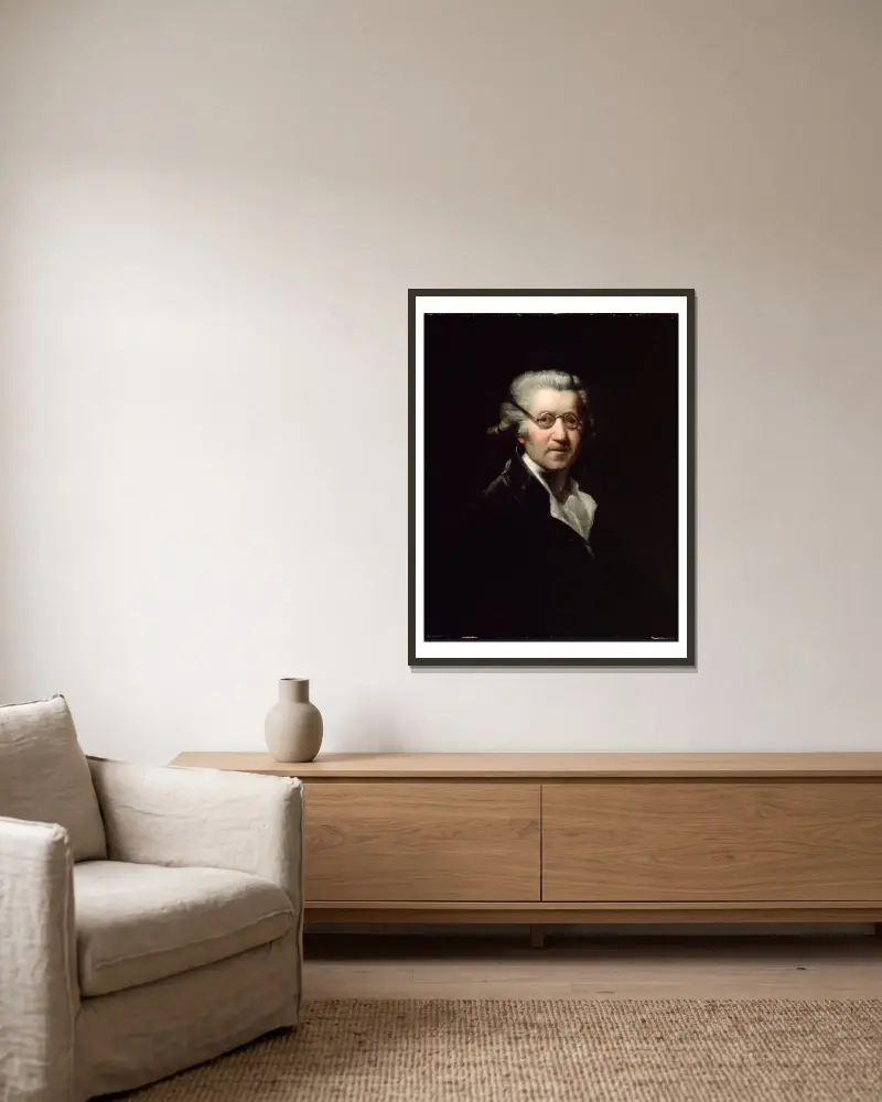 Autoportret 2, Sir Joshua Reynolds w ramie na ścianie
