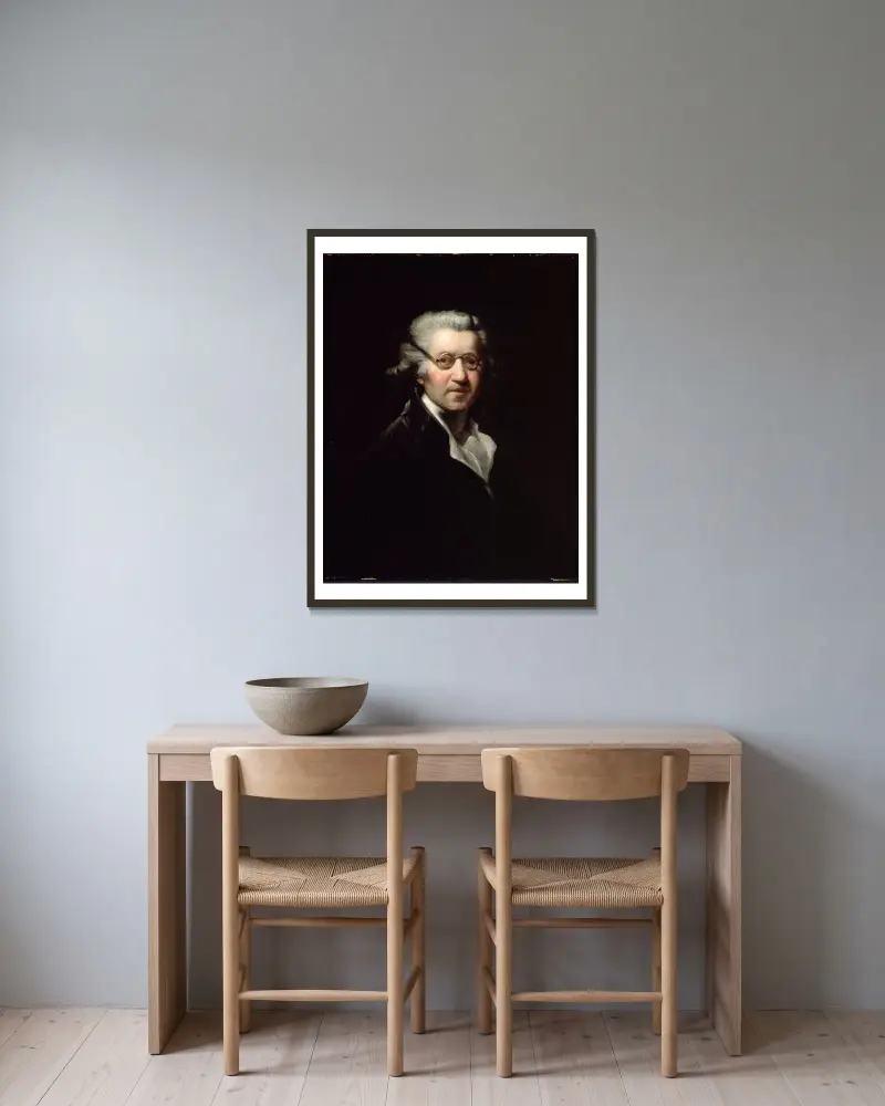 Autoportret 2, Sir Joshua Reynolds w ramie na ścianie