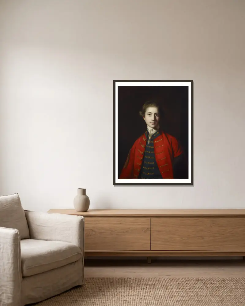 Stephen Croft, Junior von Sir Joshua Reynolds gerahmt an einer Wand