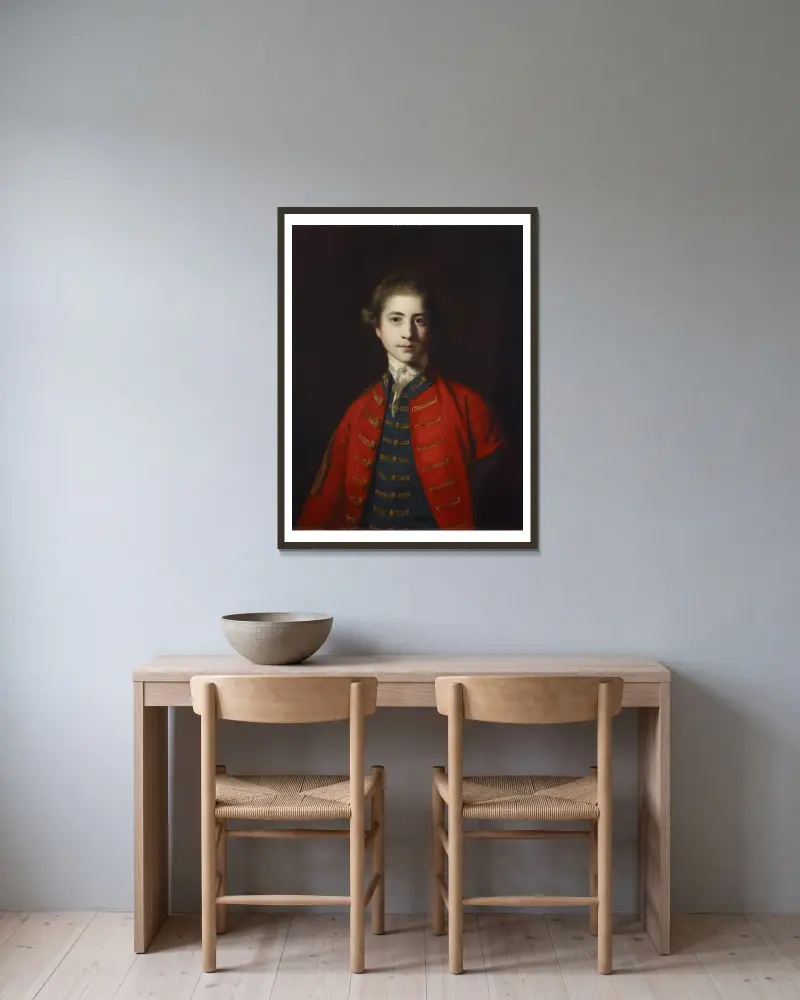 Stephen Croft, Junior von Sir Joshua Reynolds gerahmt an einer Wand