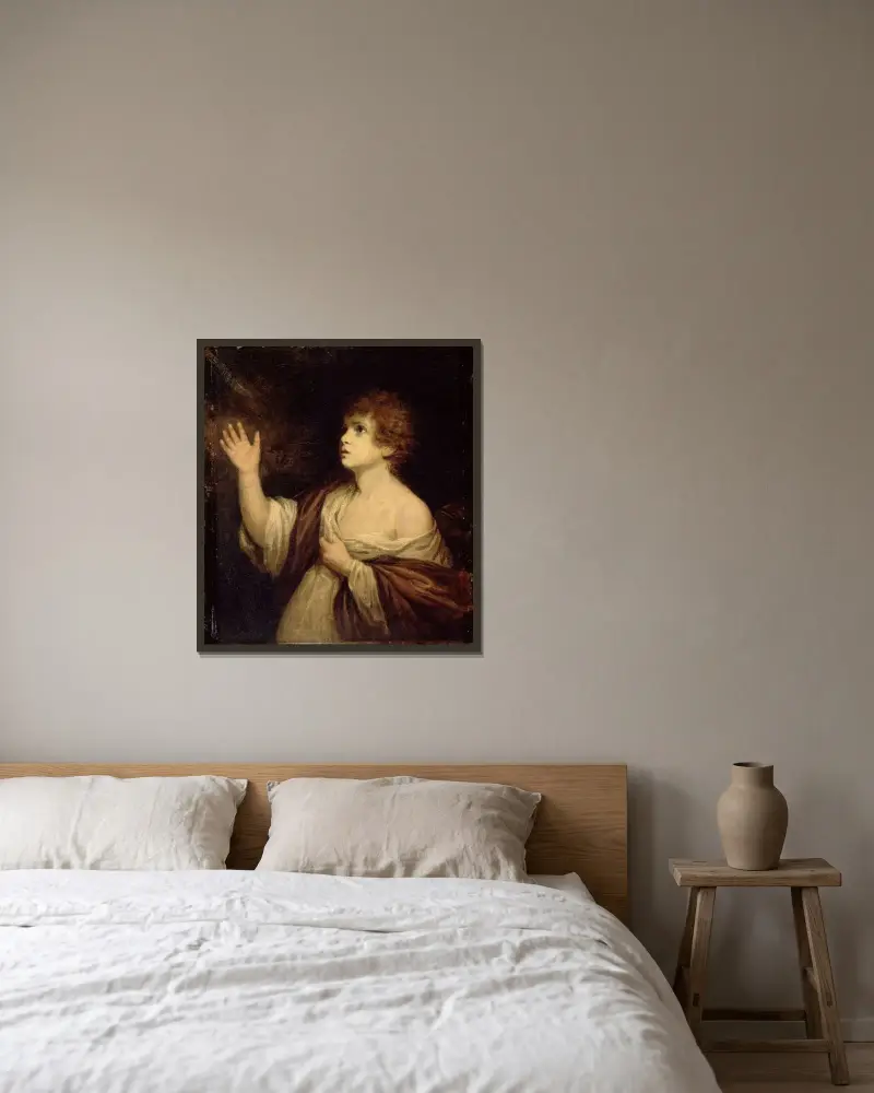 Samuels kallelse av Sir Joshua Reynolds inramad på en vägg