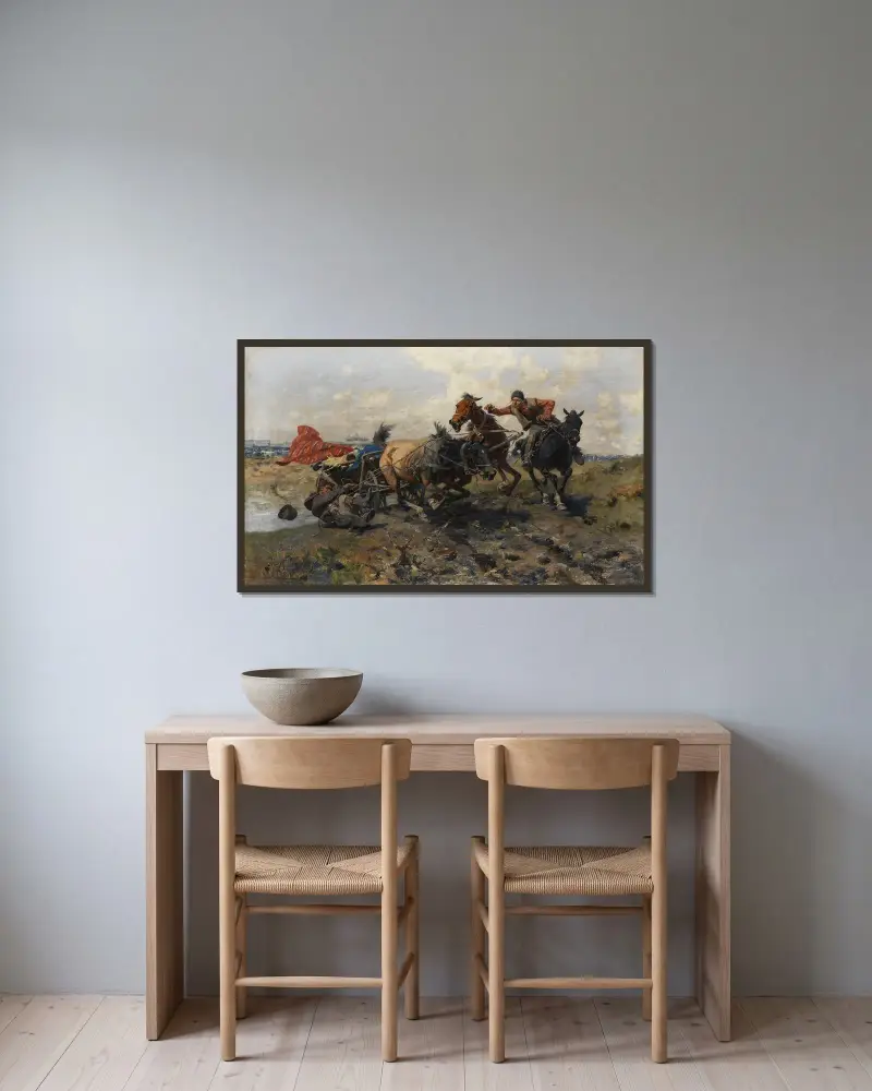 Durchgegangen av Jozef Brandt inramad på en vägg