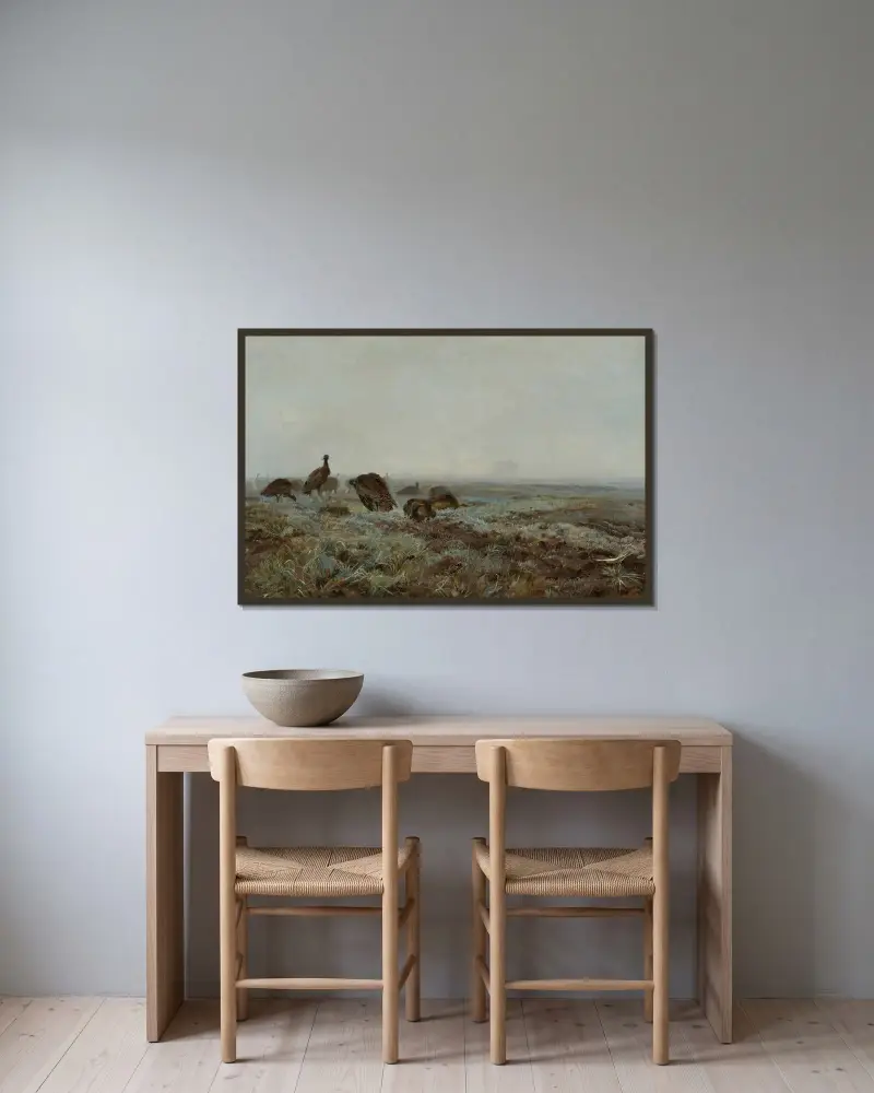 Trappen von Jozef Chelmonski gerahmt an einer Wand
