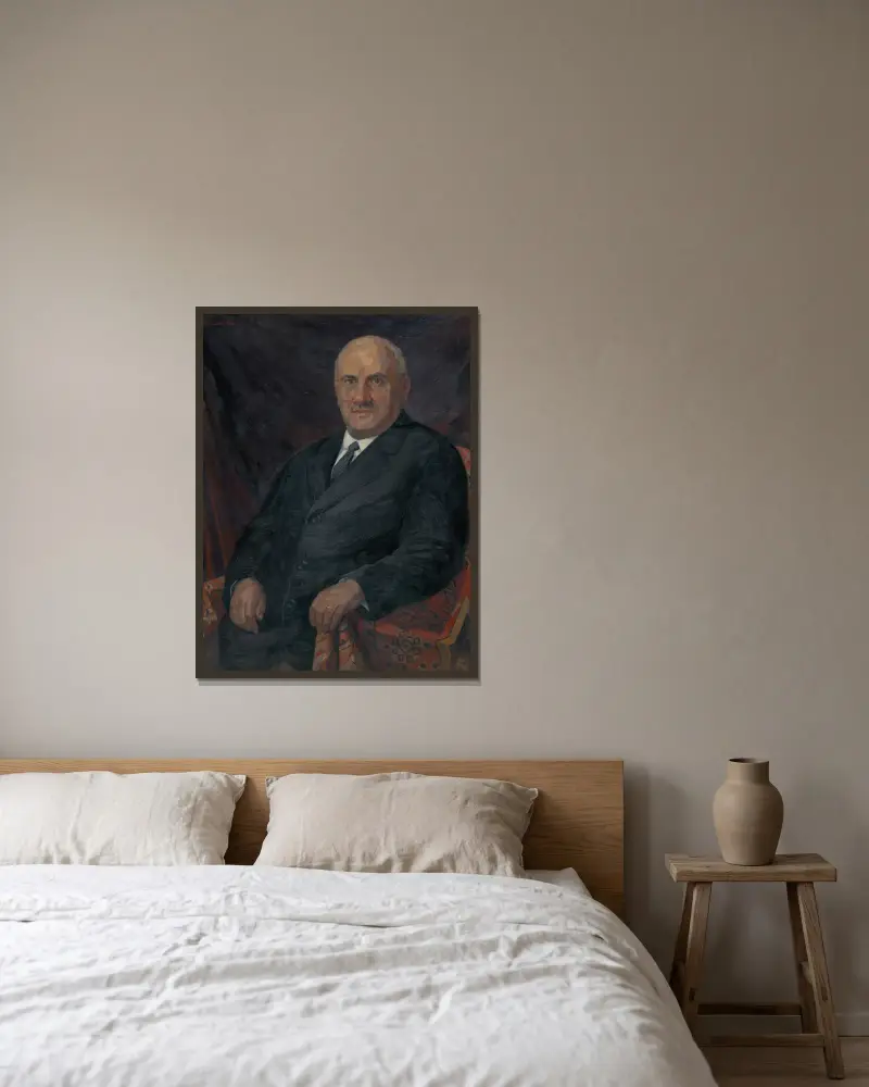 Ferko Skycák, Jozef Hanula w ramie na ścianie