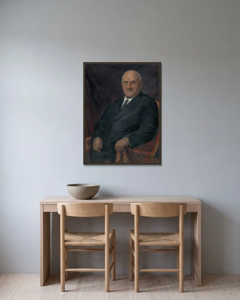 Ferko Skycák, Jozef Hanula w ramie na ścianie