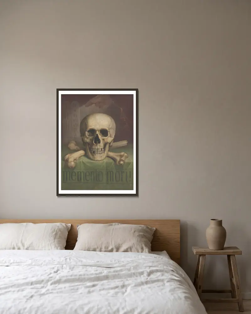 Memento mori, Jozef Hanula v rámu na stěně