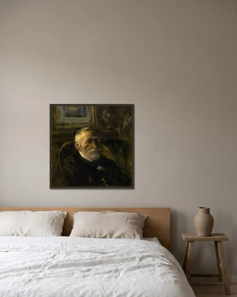 Autoportrét, Jozef Israëls v rámu na stěně