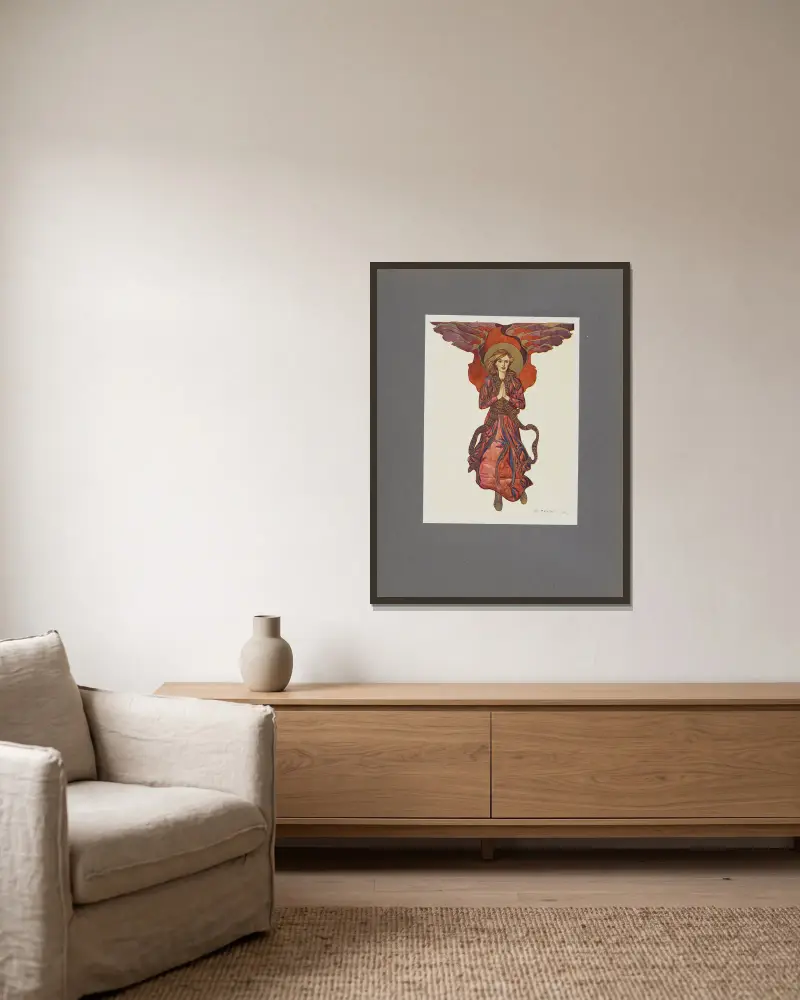 Józef Mehoffer Pl.06 von Józef Mehoffer gerahmt an einer Wand