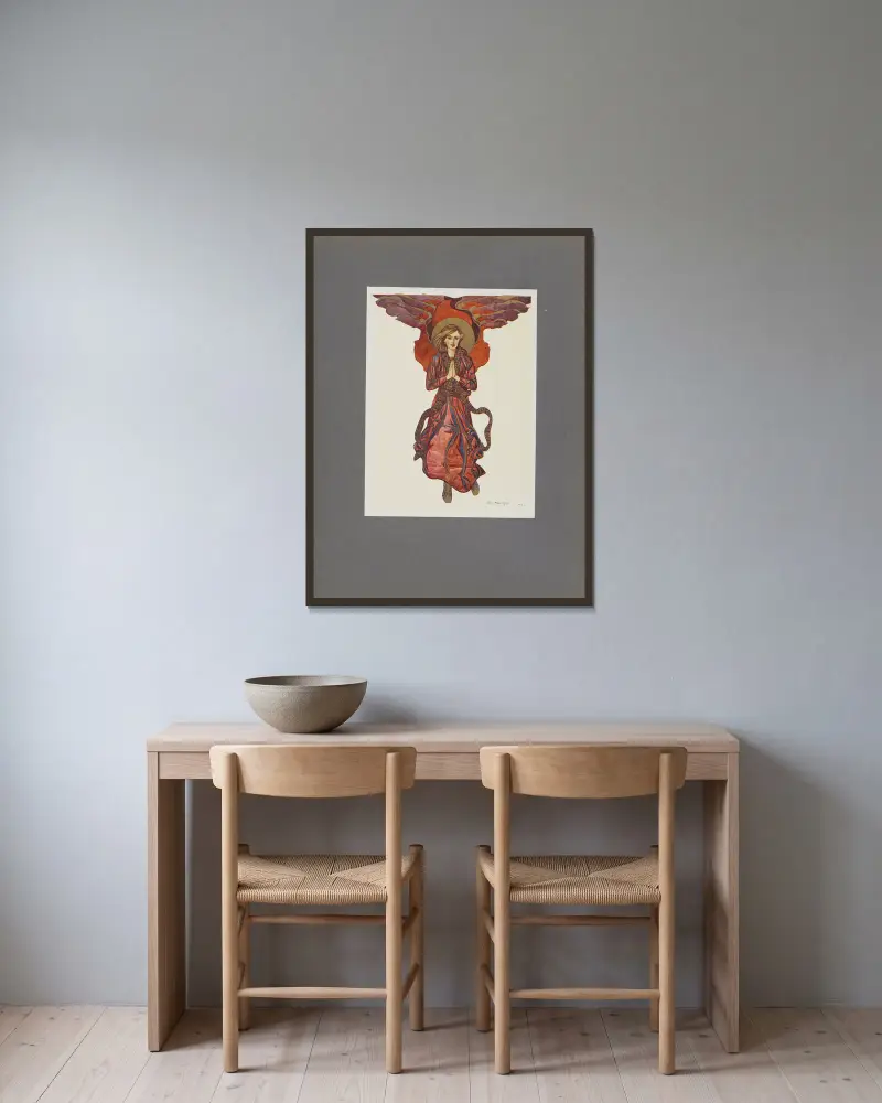 Józef Mehoffer Pl.06 von Józef Mehoffer gerahmt an einer Wand