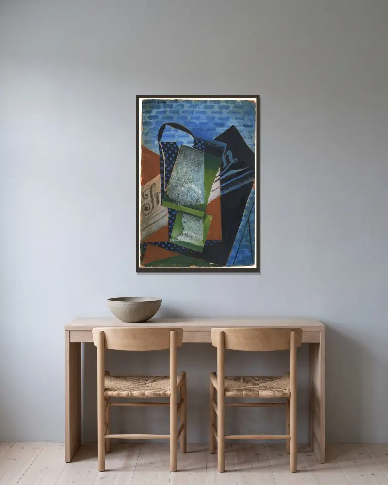 Abstraction von Juan Gris gerahmt an einer Wand