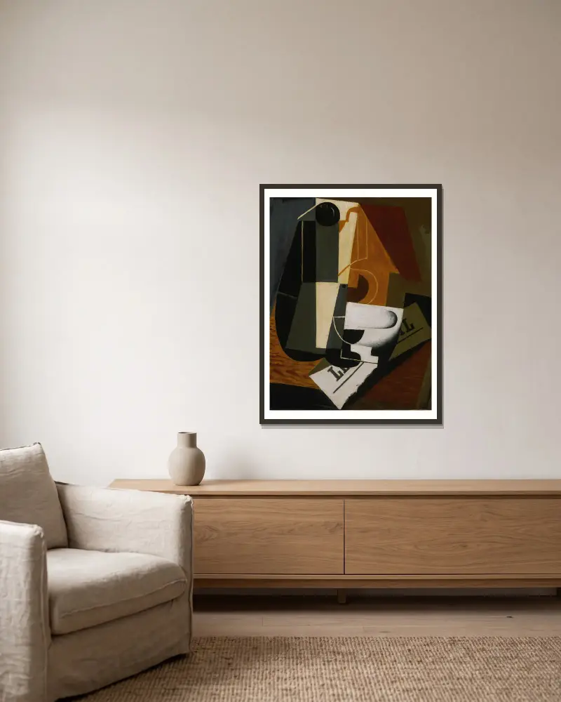 Coffeepot, Juan Gris v rámu na stěně