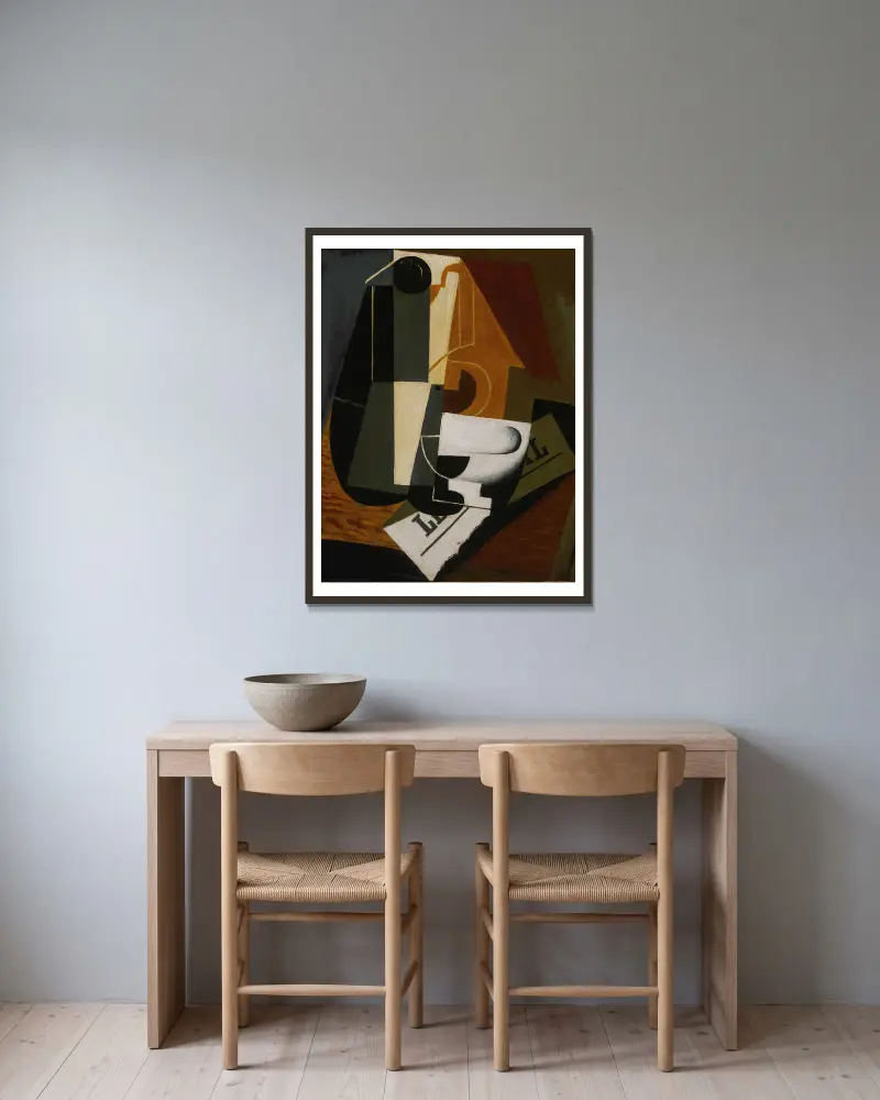 Coffeepot, Juan Gris v rámu na stěně