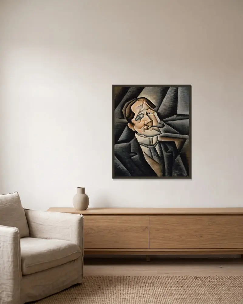Juan Legua von Juan Gris gerahmt an einer Wand