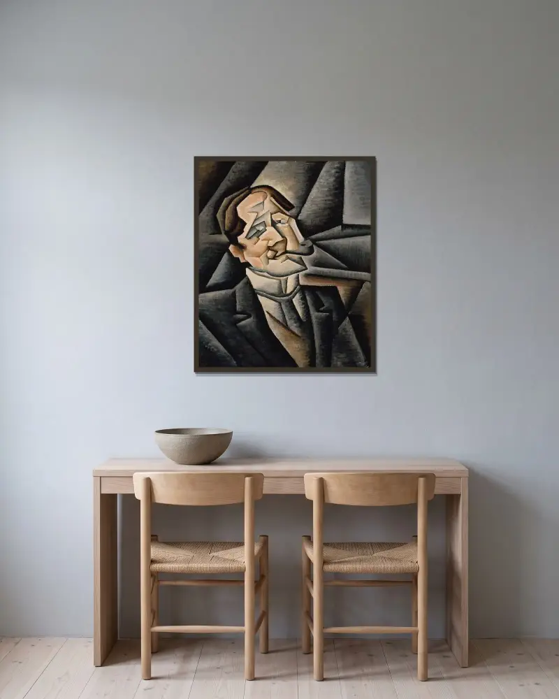Juan Legua von Juan Gris gerahmt an einer Wand