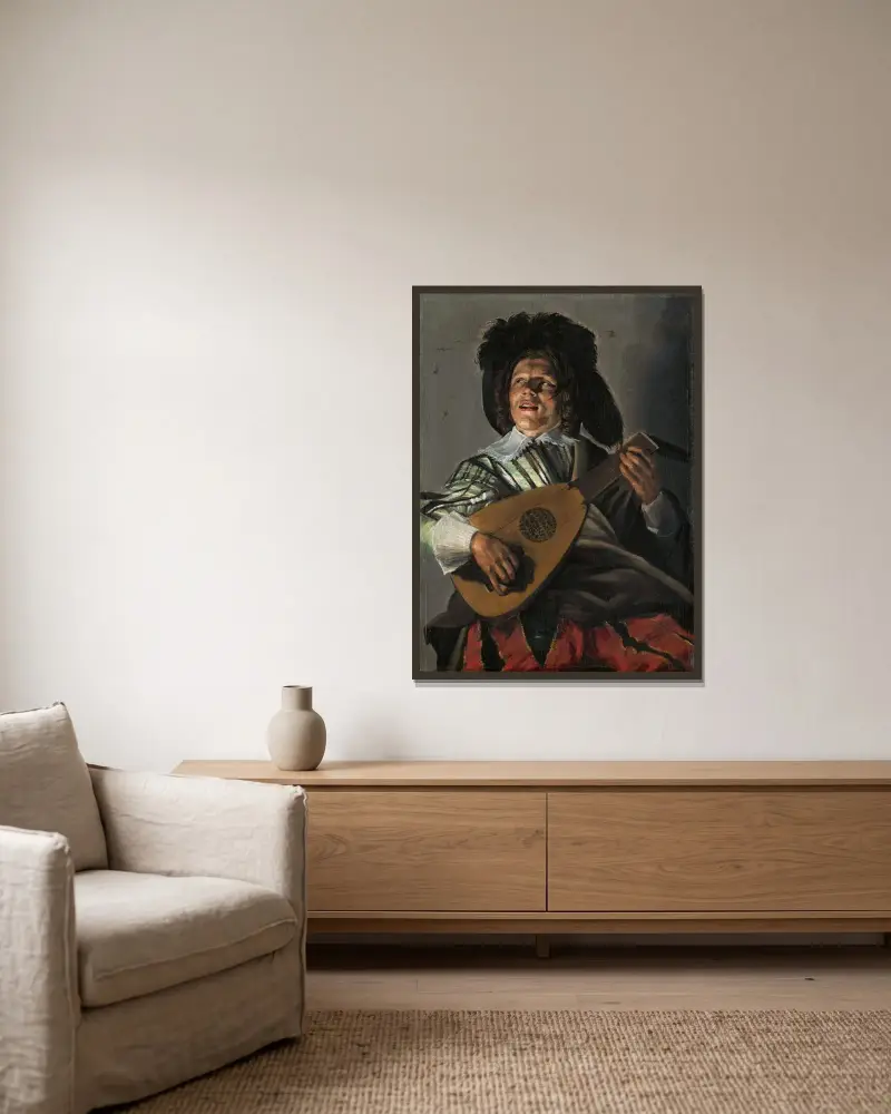 Serenada, Judith Leyster w ramie na ścianie