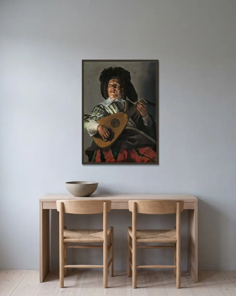 Serenada, Judith Leyster w ramie na ścianie