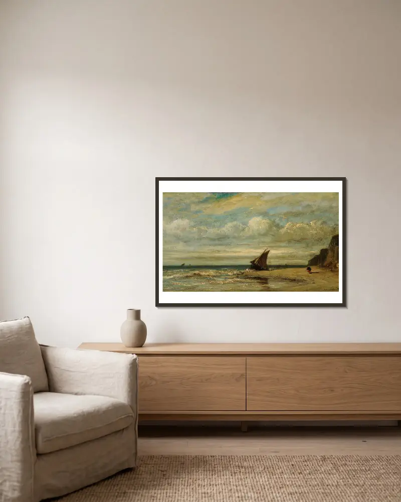Marina, Jules Dupré v rámu na stěně
