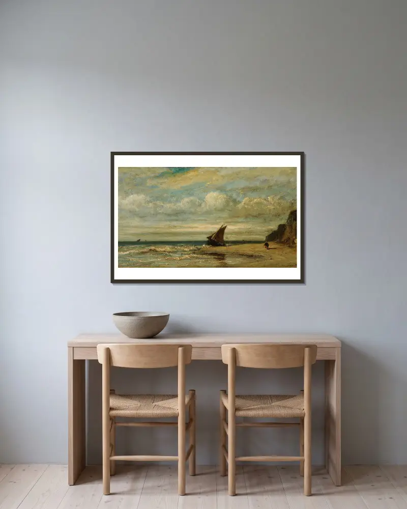 Marina, Jules Dupré v rámu na stěně