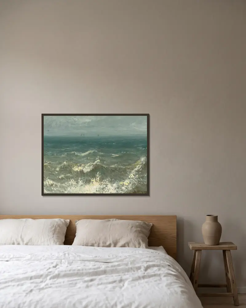 Pleine Mer von Jules Dupré gerahmt an einer Wand
