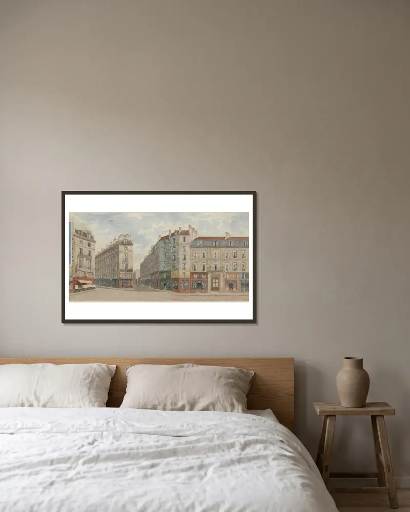 Numéros 15 à 21 rue Coquillière, 1er arrondissement av Jules Gaildrau inramad på en vägg